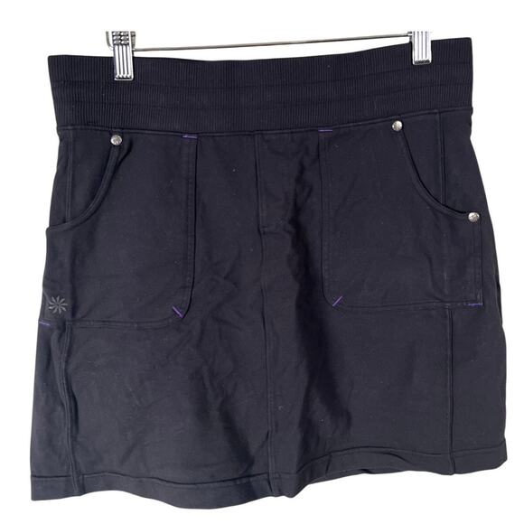 Athleta MT Black Performance Internal Drawstring Active Skort - Picture 1 of 5